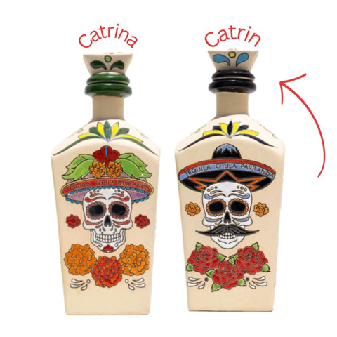 Chula Parranda Tequila Añejo Catrin 1L (Ceramic Bottle)
