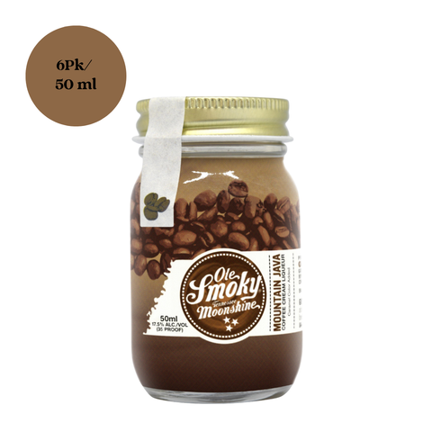 Ole Smoky Moonshine Mini Mountain Java Cream Liqueur 6pk 50mL Shots