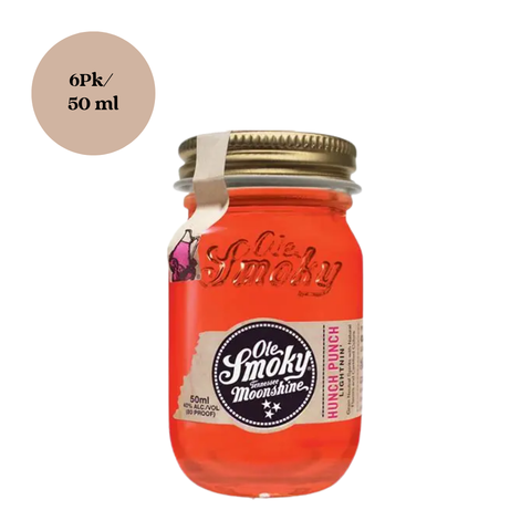 Ole Smoky Moonshine Mini Hunch Punch Lightnin' Moonshine 6pk 50mL Shots