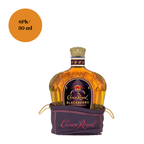 Crown Royal BlackBerry Flavored Whiskey 6pk 50mL Shots