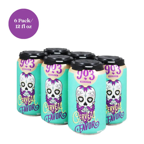 903 Brewers Cerveza Por Favor Mexican Style Lager Beer 6pk 12 fl oz Cans