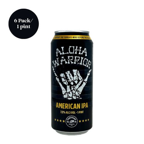 Aloha Warrior American IPA Beer 6pk 12oz Cans