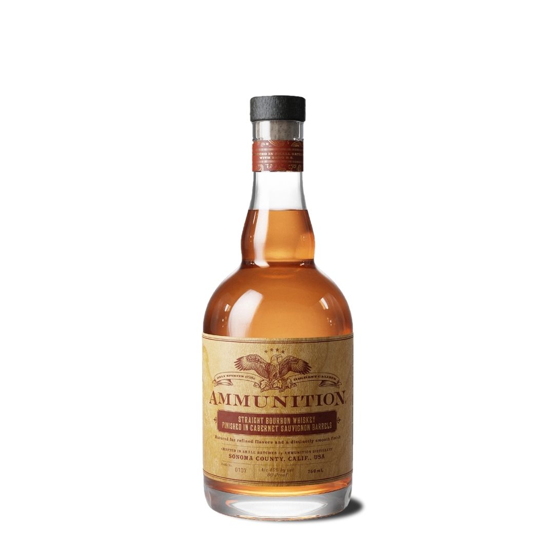 Ammunition Straight Bourbon Whiskey Finished in Cabernet Sauvignon Barrels 750mL