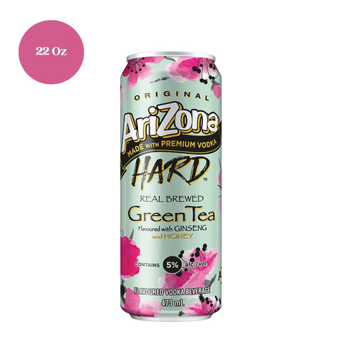 Arizona Hard Green Tea Ginseng & Honey 22oz Cans
