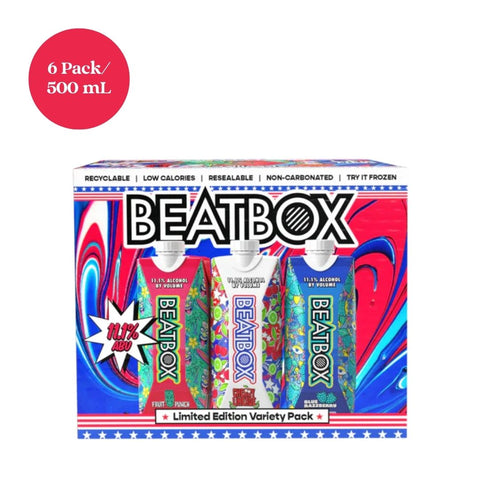BeatBox Red White & Blue Variety Pack RTD Cocktail 6pk 500mL