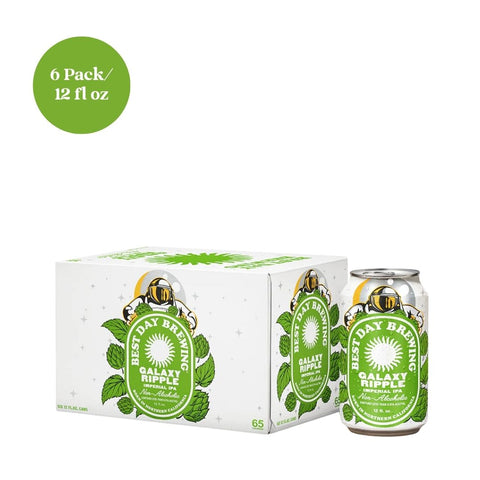 Best Day Brewing Galaxy Ripple Imperial IPA Non-Alcoholic Beer 6pk 12 fl oz Cans