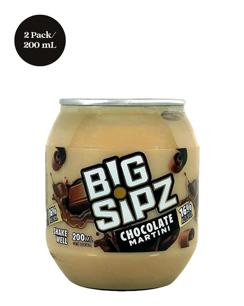 Big Sipz Chocolate Martini RTD Cocktail 2pk 200mL
