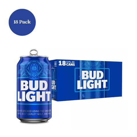 Bud Light Beer 18pk 12 fl oz Can