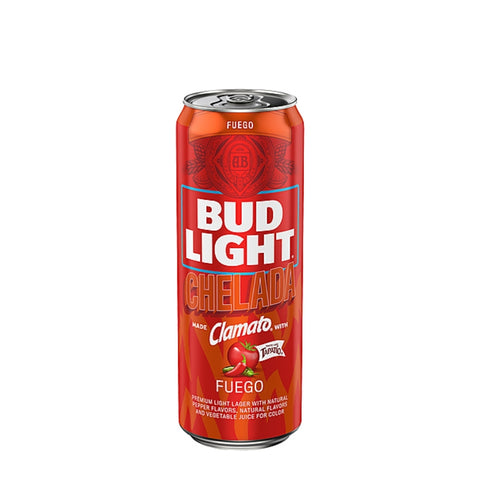 Bud Light Chelada Clamato Fuego Beer 25 fl oz Single Can