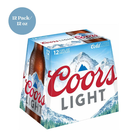 Coors Light Beer 12pk Bottle 12 fl oz