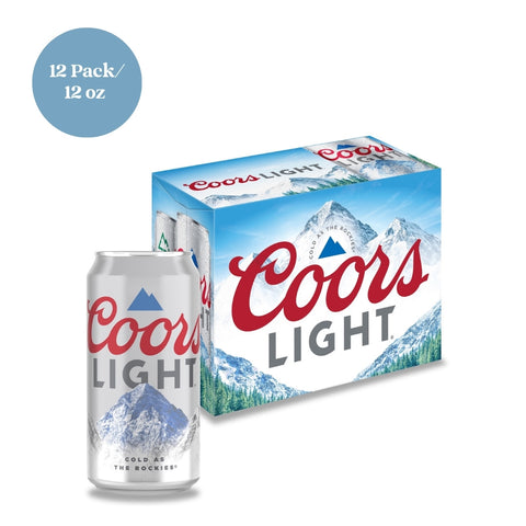 Coors Light Beer 12pk 12 fl oz cans