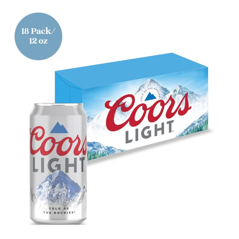 Coors Light Beer 18pk 12 fl oz Can