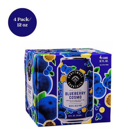 Craftwell Blueberry Cosmo RTD Cocktail 4pk 12 fl oz Cans