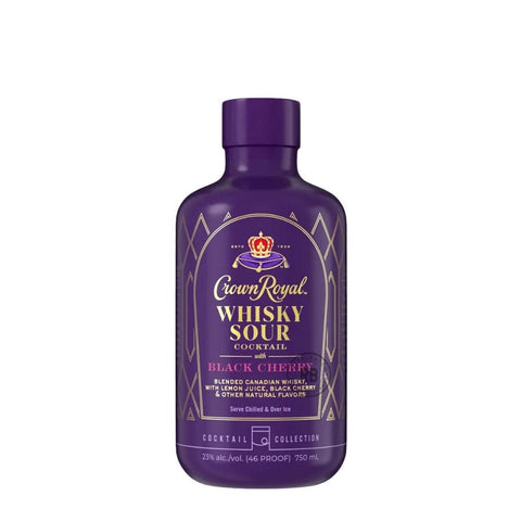 Crown Royal Black Cherry Whiskey Sour Cocktail 375mL