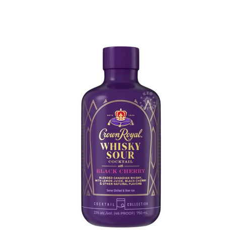 Crown Royal Whisky Sour Black Cherry RTD Cocktail 750mL