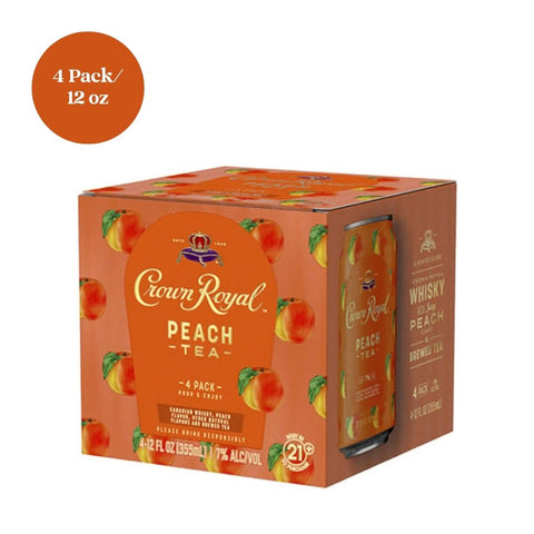 Crown Royal Peach Tea 4pk 12 fl oz