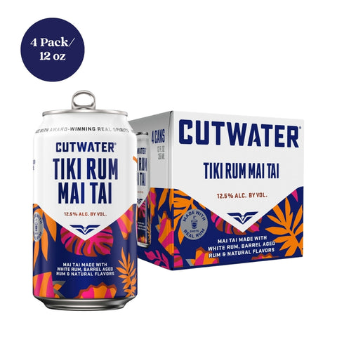 Cutwater Tiki Rum Mai Tai RTD Cocktail 4pk 12oz Cans
