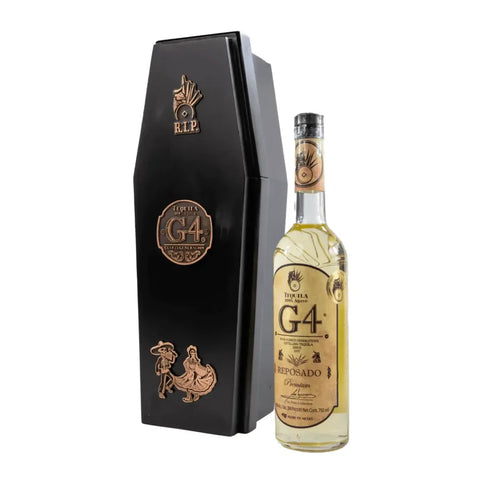 G4 Reposado de Madera Dia de los Muertos 2024 Tequila 750mL (Coffin Box)