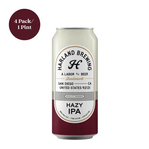 Harland Brewing Hazy IPA Beer 1 Pint 4pk
