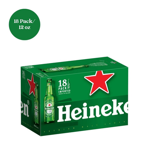 Heineken Lager Beer 18pk 12 fl oz Bottles