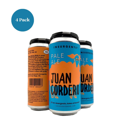 Insurgente Pale Ale Juan Cordero Beer 4pk 16 fl oz