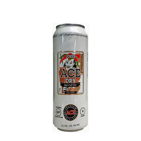 Ace Joker Dry Apple Craft Cider 19.2 fl oz Can