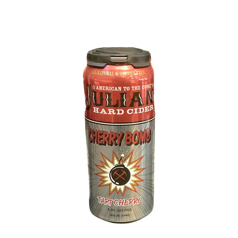 Julian Hard Cider Cherry Bomb Tart Cherry 16 fl oz Can