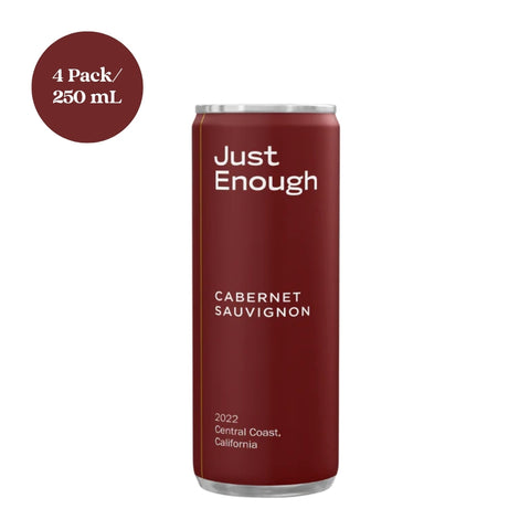 Just Enough Cabernet Sauvignon Wine 4pk 250mL