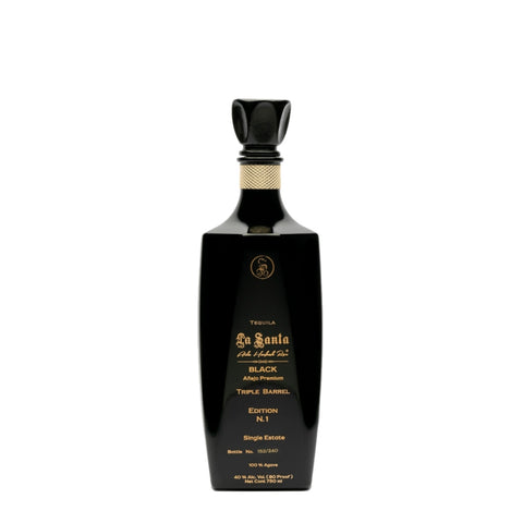 La Santa Black Triple Barrel Añejo Tequila Edition No.1 Single Estate 750mL