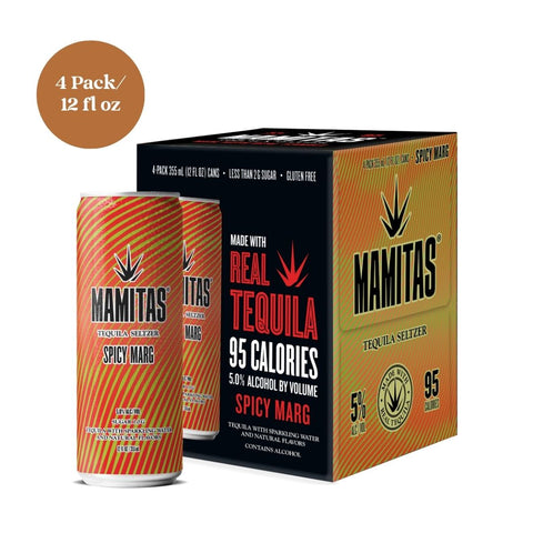 Mamitas Tequila Sunrise Tequila Seltzer 4pk 12 fl oz