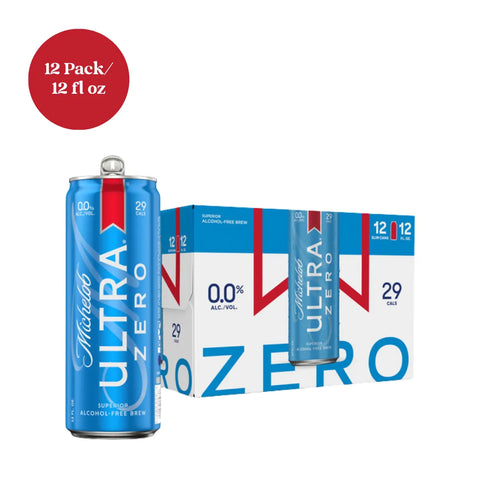 Michelob Ultra Zero Superior Alcohol-Free Brew Beer 12pk 12 fl oz Cans
