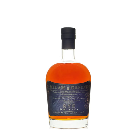 Milam & Greene Port Wine Cask Rye Whiskey 94PF 750mL Bottle