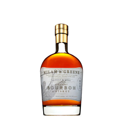 Milam & Greene Single Barrel Straight Bourbon Whiskey 86PF 750mL