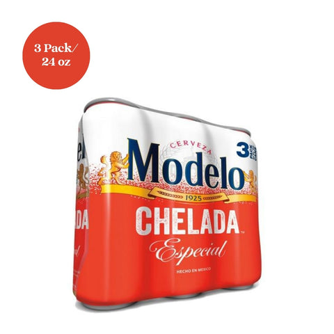 Modelo Chelada Especial Beer 3pk 24oz Cans