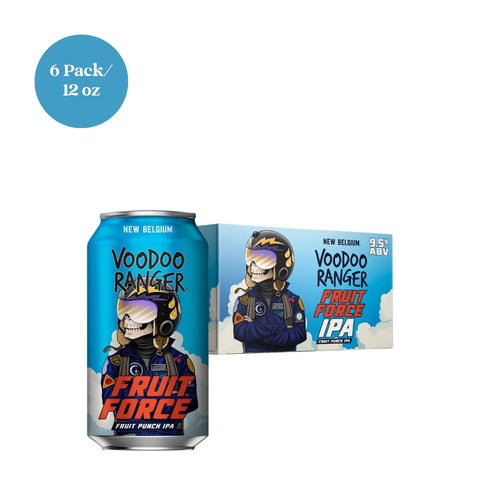 New Belgium Voodoo Ranger Fruit Force Hazy Imperial IPA 12 fl oz 6pk cans