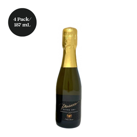 Parolvini Prosecco Sparkling Extra Dry White Wine 4pk 187mL