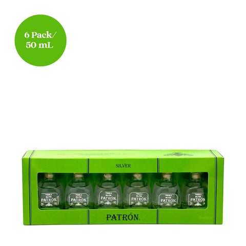 Patron Silver Tequila 6pk 50mL Shots