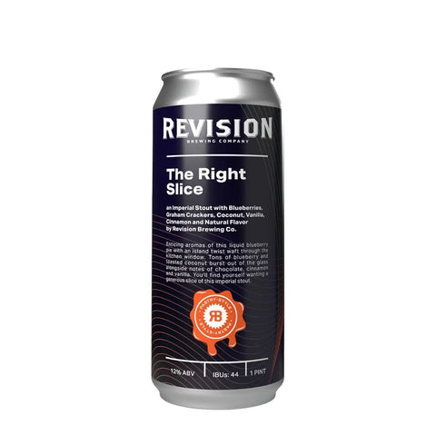 Revision The Right Slice Imperial Stout Beer 16 fl oz Can