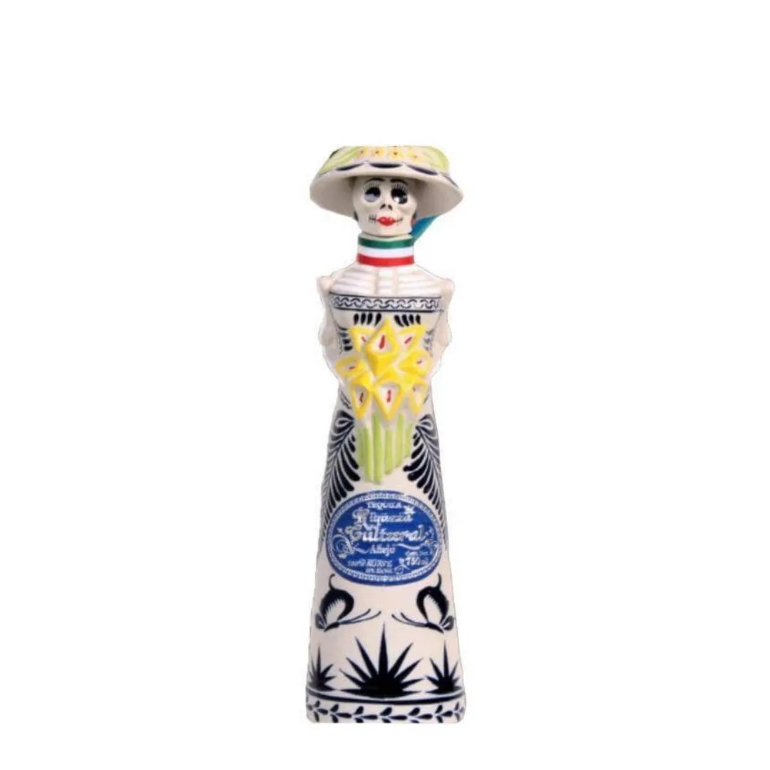 Riqueza Cultural A ejo Catrina Ceramica Tequila 750mL MMWL Riqueza Cultural A ejo Catrina Ceramica Tequila 750mL MMWL