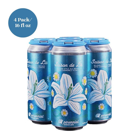 Saison De Lis Belgian Style Ale Brewed Beer 4pk 16 fl oz