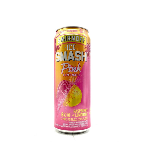 Smirnoff Smash Pink Lemonade Raspberry Malt Beverage 23.5 fl oz Can