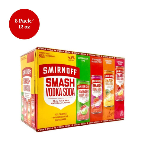 Smirnoff Smash Vodka Soda Variety 8pk 12 fl oz
