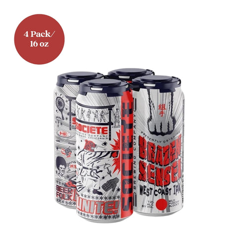 Societe Brazen Sensei IPA 4pk 16 fl oz