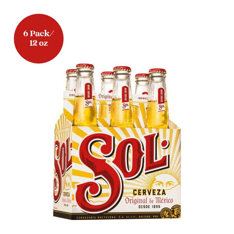Sol Cerveza Beer 6pk 12 fl oz Bottle