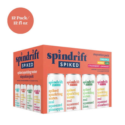 Spindrift Spiked Staycation Variety Pack Hard Seltzer 12pk 12 fl oz