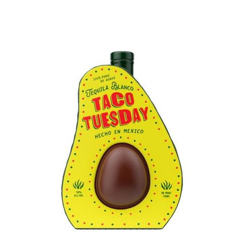 Taco Tuesday Tequila Blanco Avocado Bottle 750mL