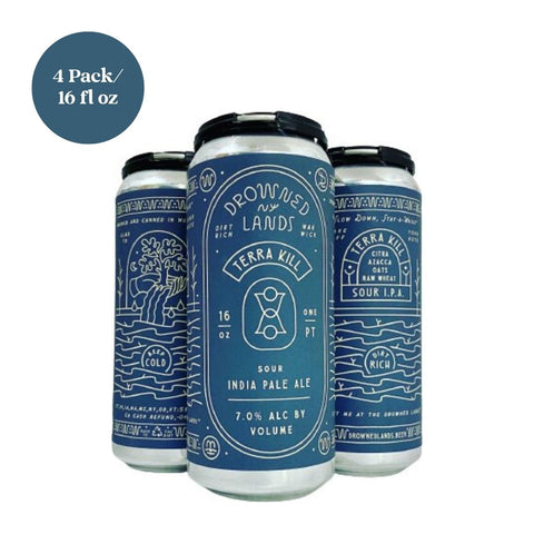 Drowned Lands Terra Kill Sour IPA Beer 4pk 16 fl oz Cans