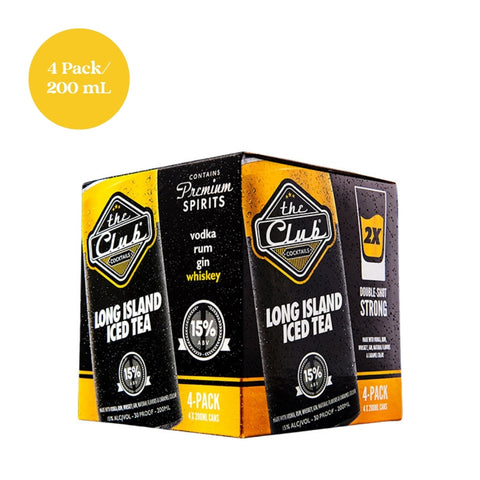 The Club Long Island Iced Tea 4pk 200mL cans