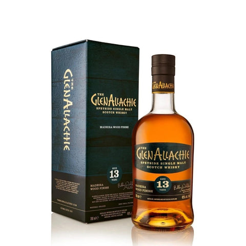 The GlenAllachie 13 yr Speyside Single Malt Madeira Wood Finish Cask Strength Whisky 54.3% 700mL