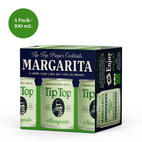 Tip Top Proper Cocktails Margarita RTD Cocktail 4pk 100mL